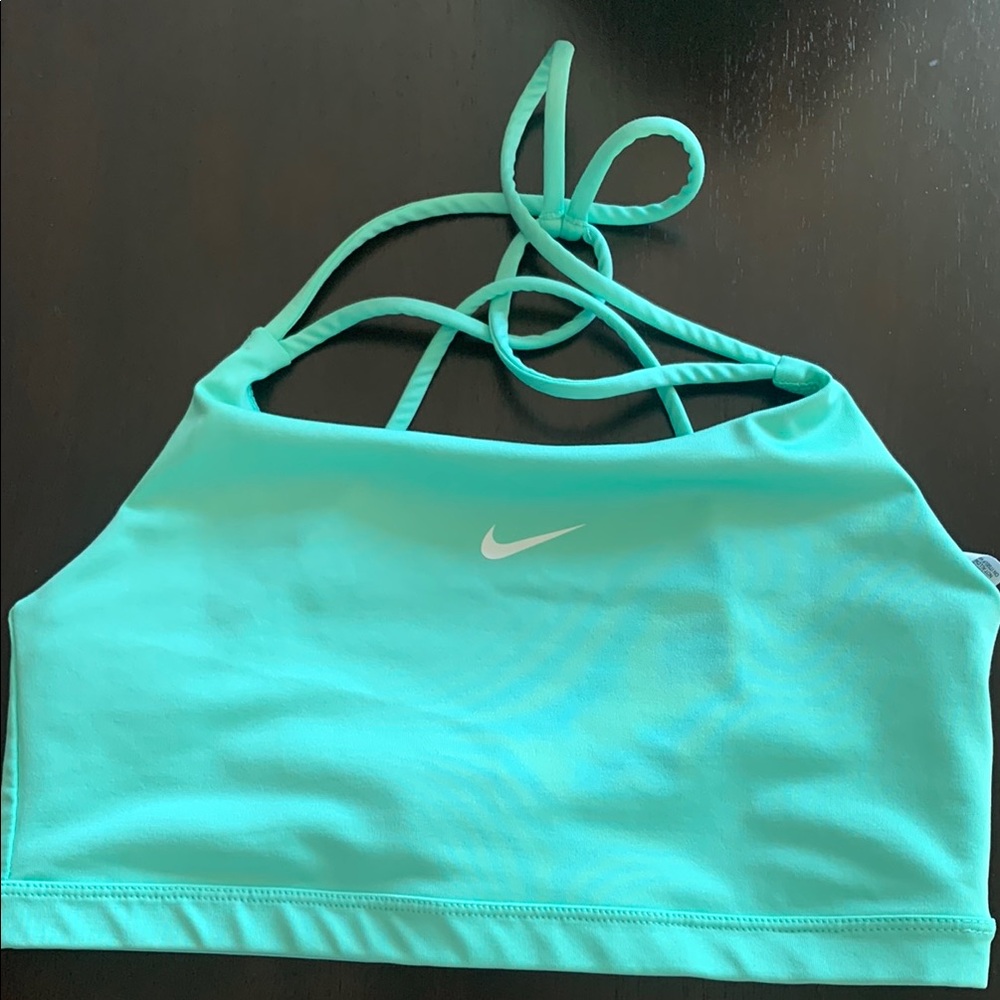 Nike Blue Bikini Swim Top Strappy Design